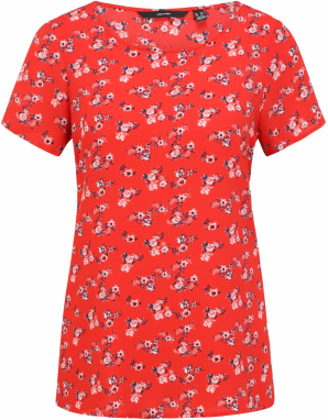 Vero Moda Tall Tričko 'SAGA'  tmavomodrá / červená / biela