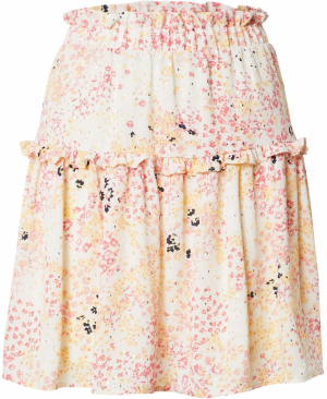 VERO MODA Sukňa 'Hannah'  béžová / pastelovo žltá / pitaya / čierna