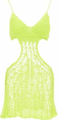 MYMO Plážové šaty  neónovo zelená / neónovo žltá
