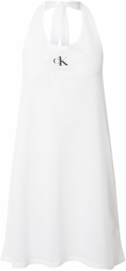 Calvin Klein Swimwear Plážové šaty  biela / čierna