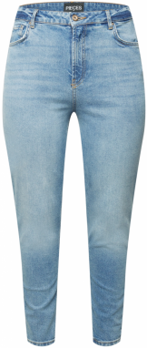 PIECES Curve Džínsy 'LEAH'  modrá denim