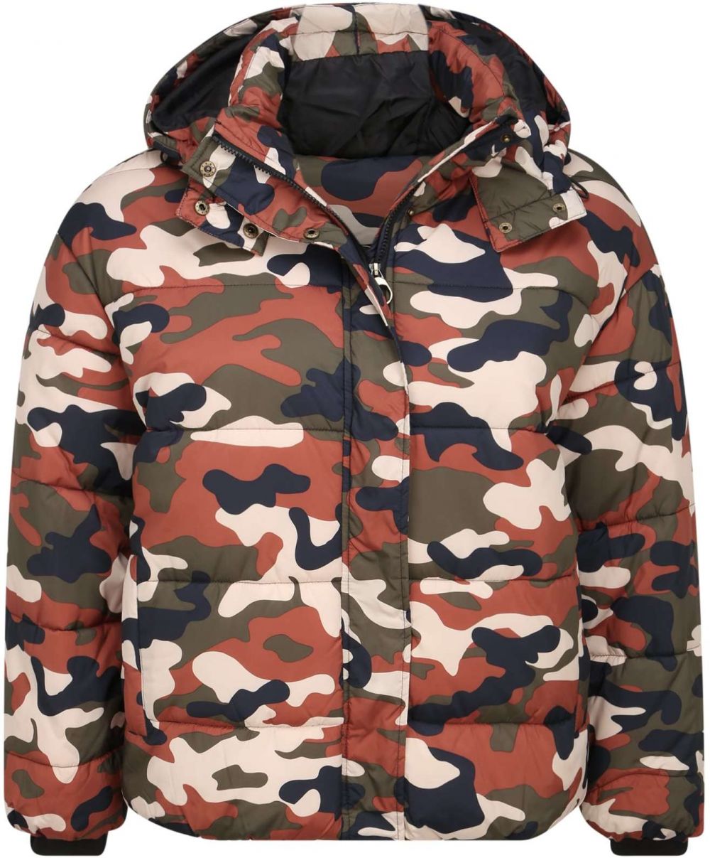 Urban Classics Zimná bunda ' Boyfriend Camo'  zmiešané farby