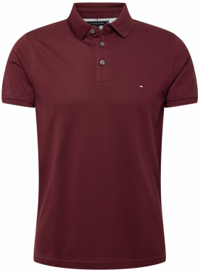 TOMMY HILFIGER Tričko  burgundská