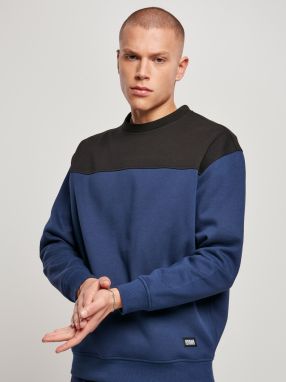 Urban Classics Mikina  tmavomodrá / čierna