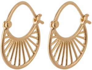 Pernille Corydon Jewellery Náušnice 'Daylight'  zlatá