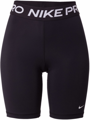 NIKE Športové nohavice  čierna / biela