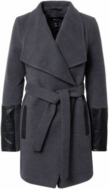 VERO MODA Prechodná bunda  tmavosivá / čierna