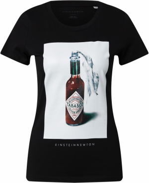 EINSTEIN & NEWTON Tričko 'Sauce'  hnedá / čierna / biela