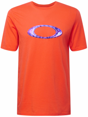 OAKLEY Funkčné tričko  fialová / tmavofialová / oranžová / biela