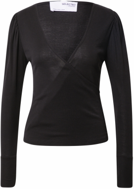 SELECTED FEMME Tričko 'HOPE'  čierna