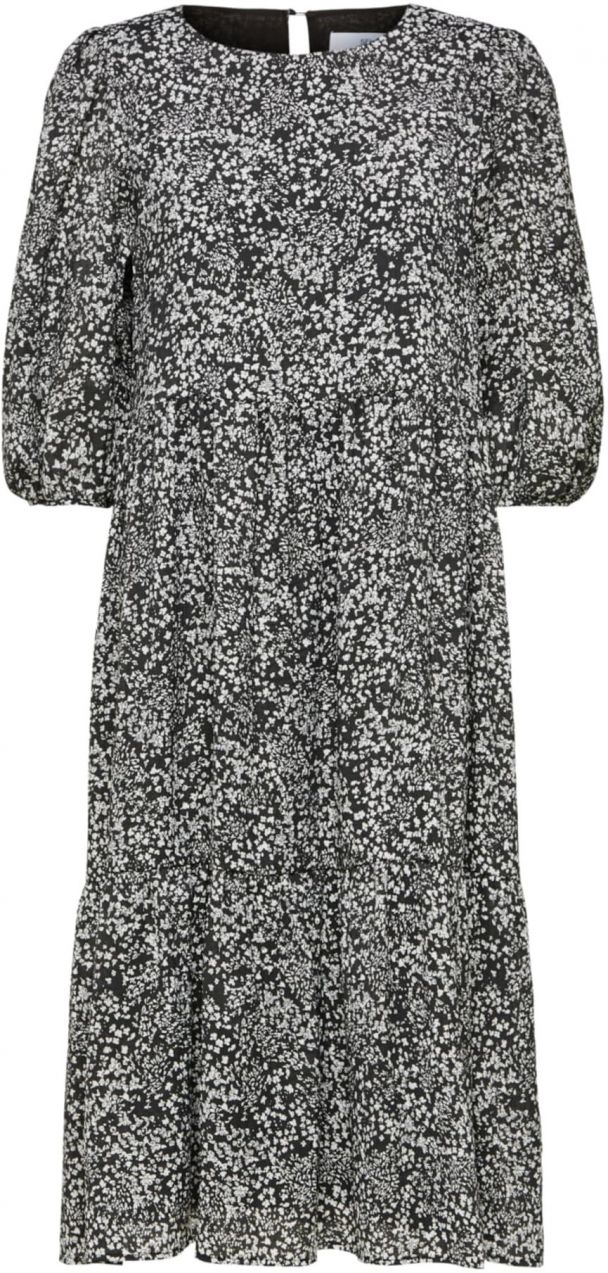 SELECTED FEMME Košeľové šaty 'Viole'  čierna / biela