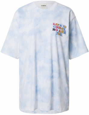 ABOUT YOU x Laura Giurcanu Oversize tričko 'Ercin'  svetlomodrá / zmiešané farby / biela