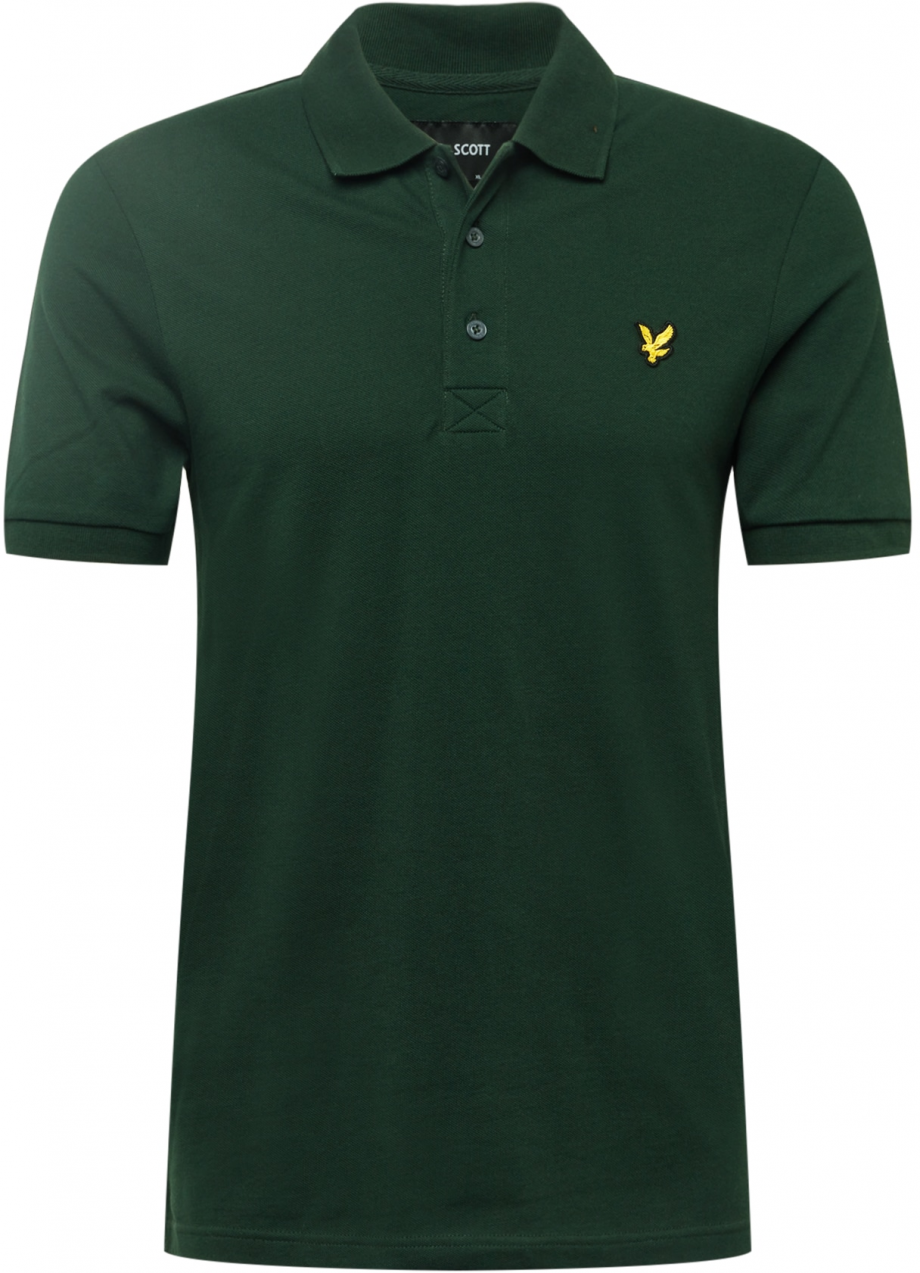 Lyle & Scott Tričko  žltá / tmavozelená / čierna