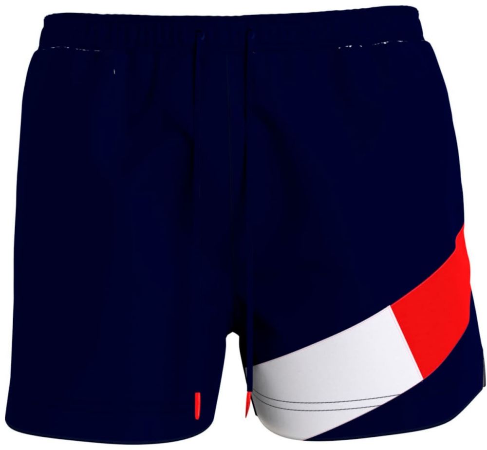 Tommy Hilfiger Underwear Plavecké šortky  námornícka modrá / červená / biela