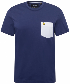 Lyle & Scott Tričko  námornícka modrá / biela