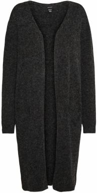 Vero Moda Curve Kardigán 'Doffy'  čierna melírovaná