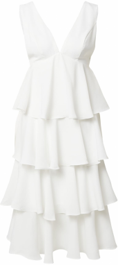 Chi Chi London Kokteilové šaty  biela