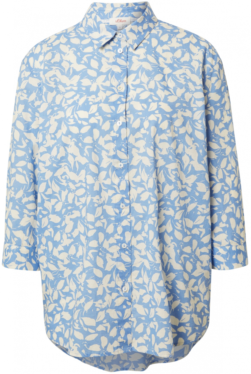 s.Oliver Blúzka  svetlomodrá / šedobiela