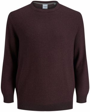 Jack & Jones Plus Sveter 'Aaron'  krvavo červená