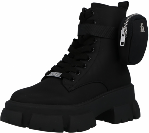 STEVE MADDEN Šnurovacie členkové čižmy 'Tanker'  čierna