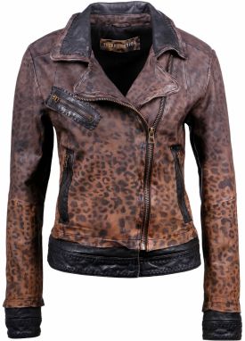 FREAKY NATION Prechodná bunda ' Miss Cheetah'  tmavohnedá