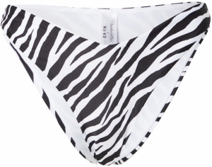 hunkemöller x NA-KD Bikinové nohavičky 'Zebra'  čierna / biela