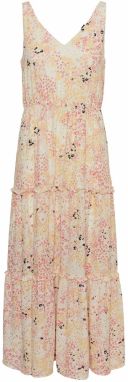 VERO MODA Letné šaty 'Hannah'  žltá / ružová / čierna / šedobiela
