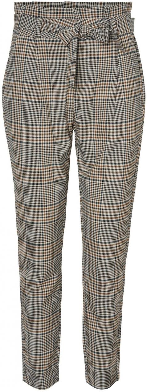 VERO MODA Nohavice 'Eva'  krémová / hnedá / sivá