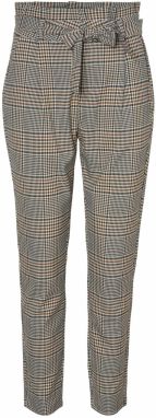 VERO MODA Nohavice 'Eva'  krémová / hnedá / sivá