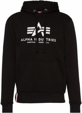 ALPHA INDUSTRIES Mikina  červená / čierna / biela