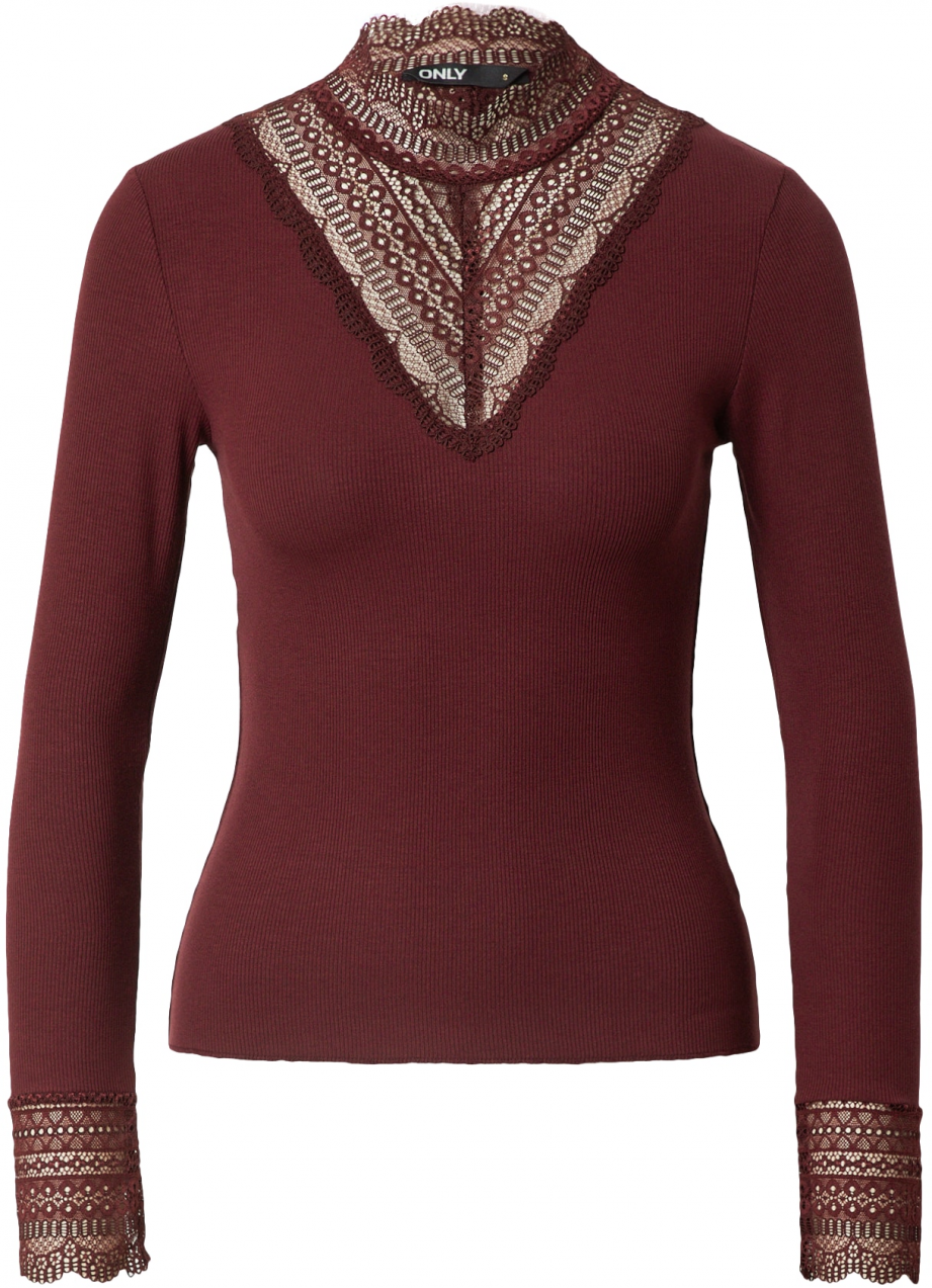 ONLY Tričko 'Tilde'  hrdzavo červená