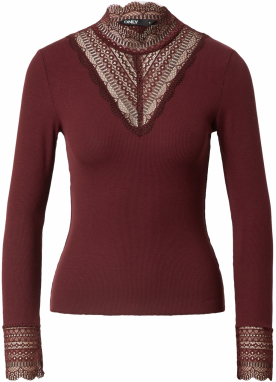 ONLY Tričko 'Tilde'  hrdzavo červená