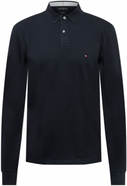 TOMMY HILFIGER Tričko  tmavomodrá / červená / biela