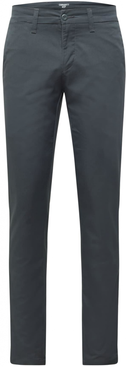 Carhartt WIP Chino nohavice 'Sid'  tmavosivá / biela