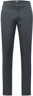Carhartt WIP Chino nohavice 'Sid'  tmavosivá / biela