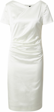 SWING Kokteilové šaty  biela