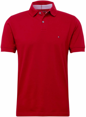 TOMMY HILFIGER Tričko  tmavočervená