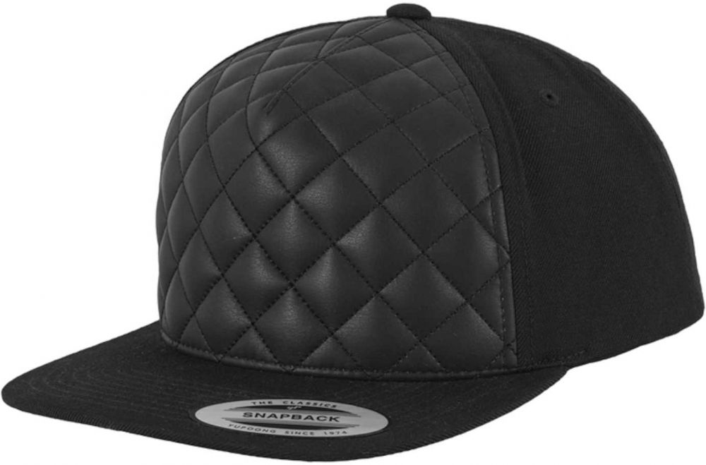 Flexfit Čiapka 'Diamond Quilted'  zelená / čierna