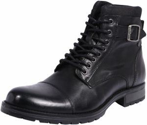 JACK & JONES Šnurovacie čižmy 'Albany'  čierna