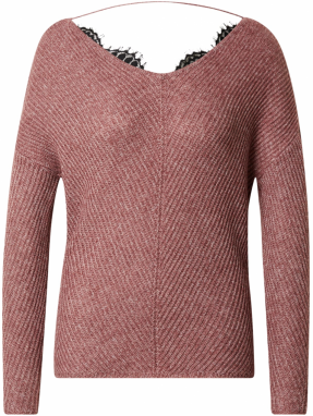 VERO MODA Sveter 'Buena Lena'  rosé / čierna