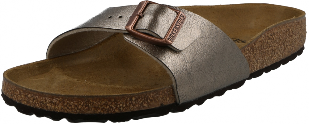 BIRKENSTOCK Šľapky 'Madrid'  tmavosivá