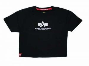 ALPHA INDUSTRIES Tričko  čierna
