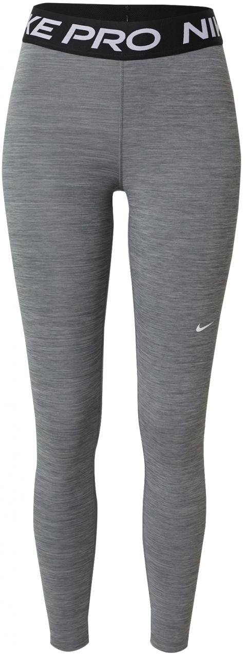 NIKE Športové nohavice  sivá melírovaná / čierna / biela