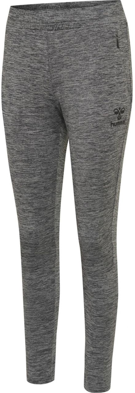 Hummel Športové nohavice 'Selby'  sivá melírovaná / čierna
