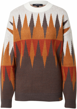 Iriedaily Sveter 'Fady'  hnedá / koňaková / červená / biela