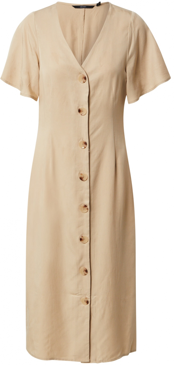 VERO MODA Košeľové šaty 'VIVIANA'  farba ťavej srsti