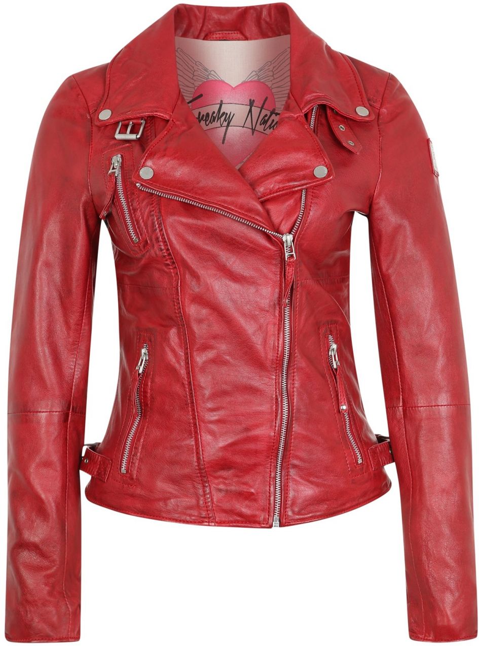 FREAKY NATION Prechodná bunda  červená