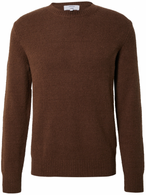 DAN FOX APPAREL Sveter 'Laurenz'  hnedá
