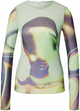 WEEKDAY Tričko  pastelovo zelená / zmiešané farby