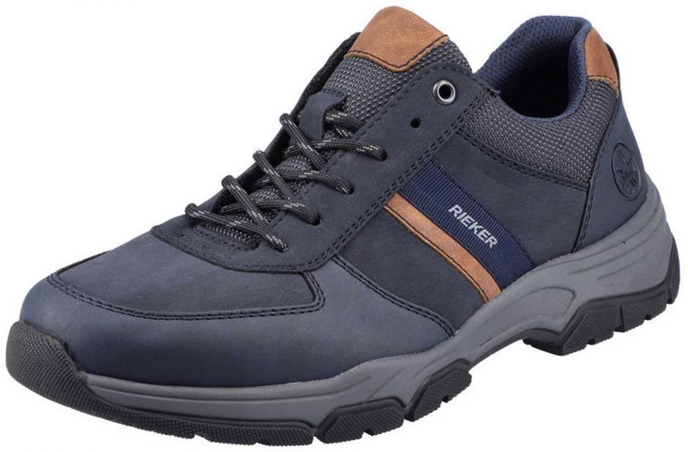 Rieker Nízke tenisky  námornícka modrá / modrosivá / koňaková